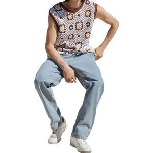 Pacsun canvas indigo straight carpenter pants, large